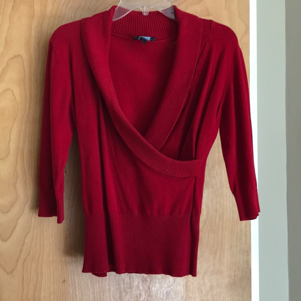 A v neck sweater